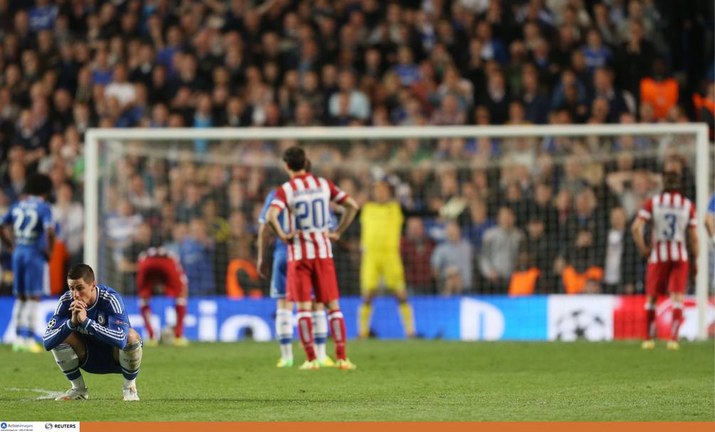Diego Costa fa 1-2 su rigore, Torres disperato non guarda. Reuters